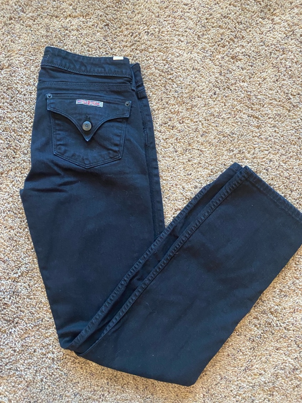 Hudson Jeans Women's Straight Leg Jeans in Black